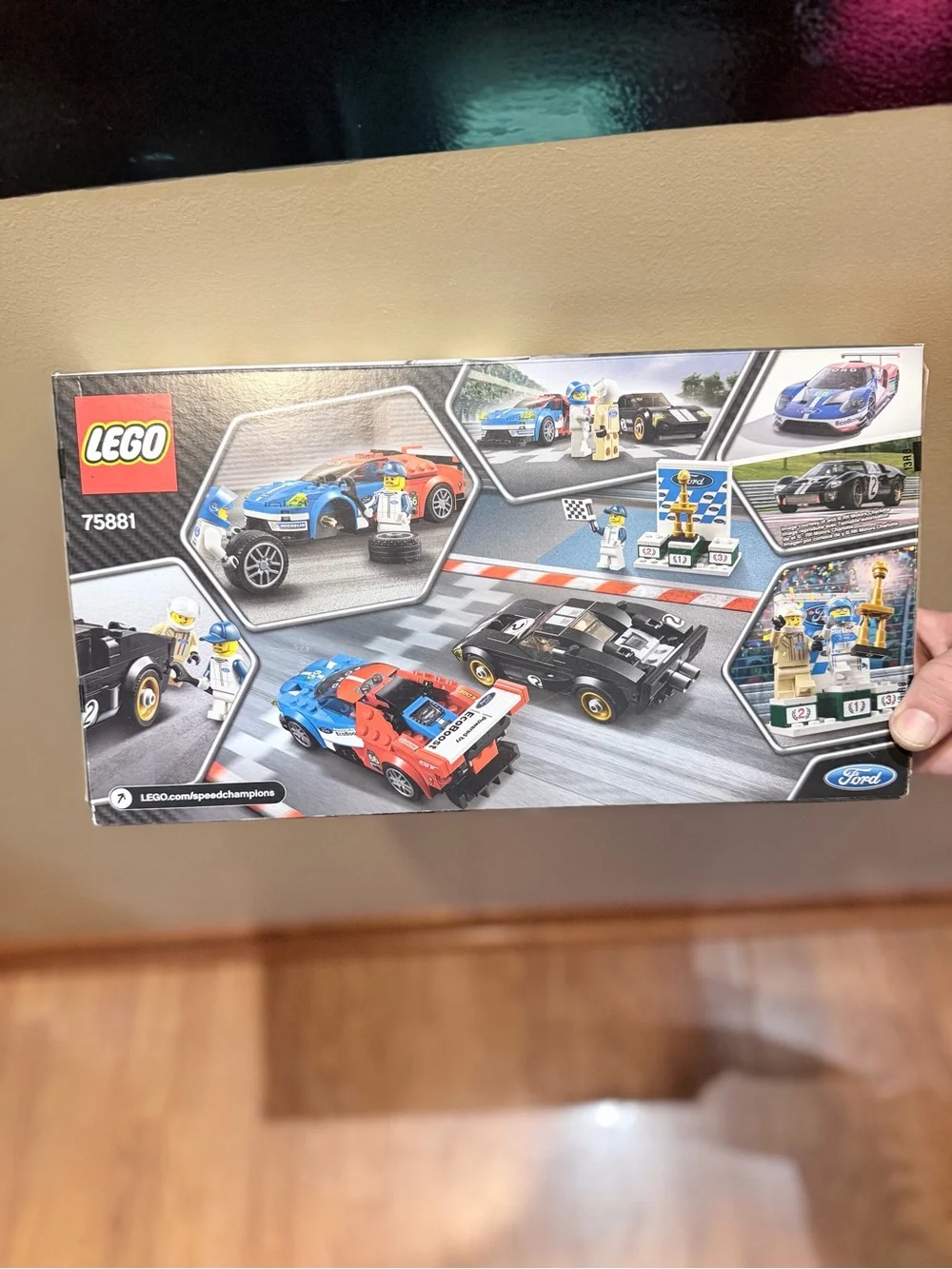 Lego Speed Champions Blue, Red & Black Ford GT Racing Set- Unopened